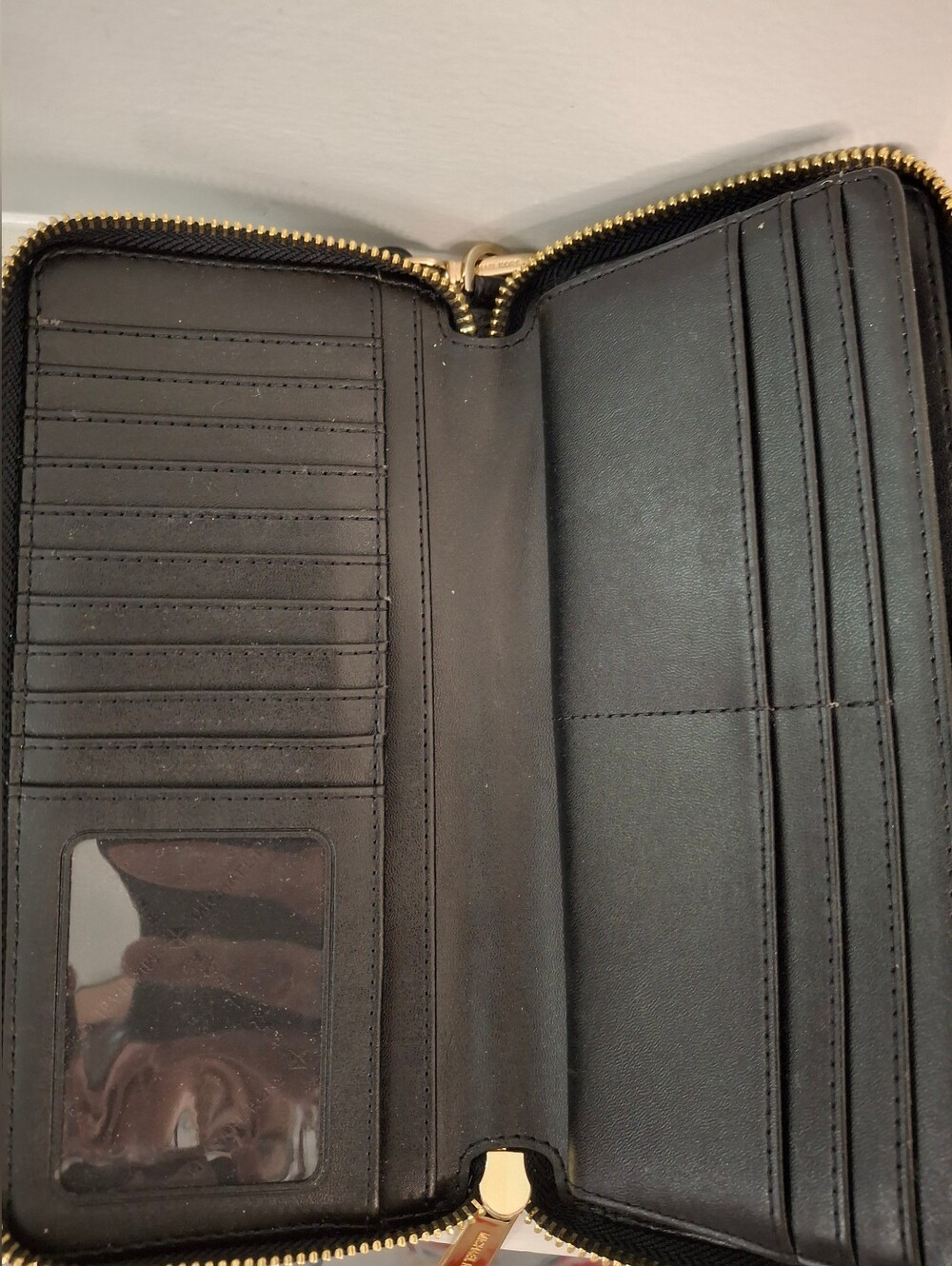 Michael Kors Large Black Saffiano Tote + Matching Wristlet Wallet Set EUC - Picture 7 of 7